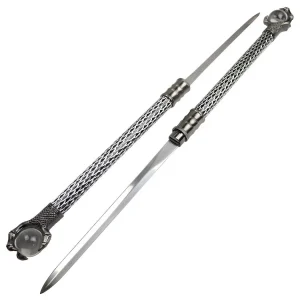 30″ Hidden Twin Sword Staff Set w/ Eagle Crystal Claw Handle