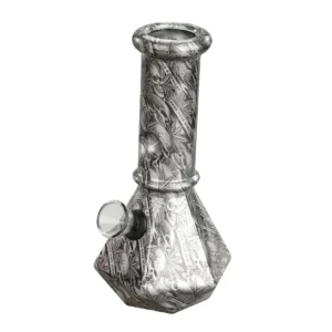 6” Skull Emblem Prism Hex Bong Series