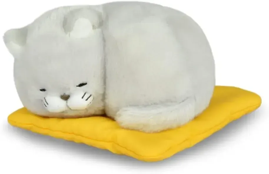 Amuse Bear Manju Zafu Sleeping Plush Animal Toy