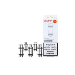 Aspire PockeX Coils 1.2ohm MTL (Pack of 5)