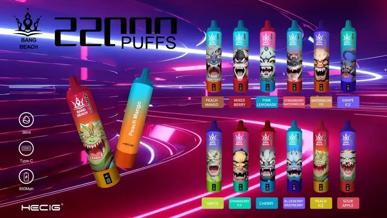 Bang Beach Tornado 22000 puff Disposable Vape 22k In Sales