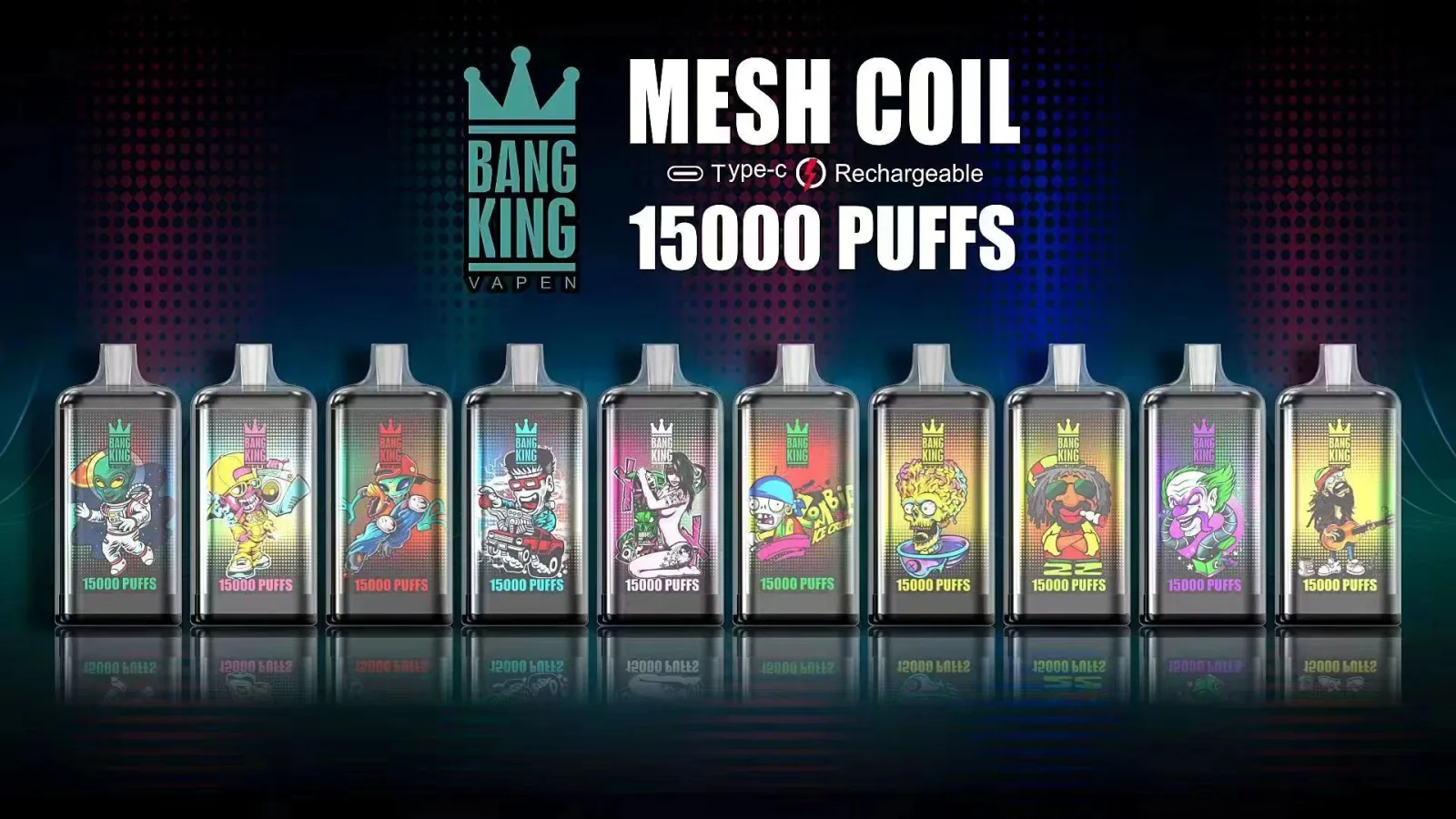 Bang King Crystal 15K Puff Wholesale Disposable Vape Pod - Image 2
