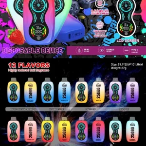 Bang Vape 25000 Puff Vape 25k Fingerprint Device LCD