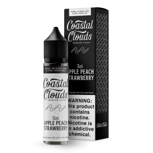 Coastal Clouds – Iced Apple Peach Strawberry – 60ML E-Liquid