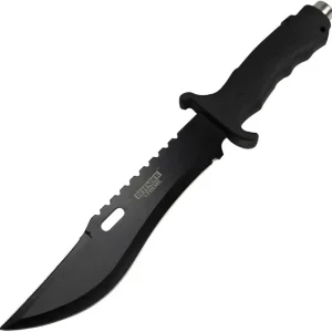 Defender-Xtreme - 13" Black Anodized Fixed Blade Hunting Knife