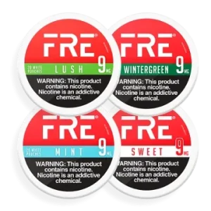 FRE NICOTINE POUCHES - 9MG AND 15MG
