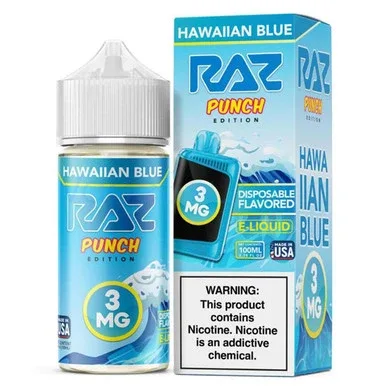 Hawaiian Blue - 3mg - Pod Juice X RAZ - 100mL