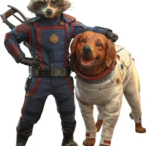 Hot Toys Movie Masterpiece Guardians Of The Galaxy Rocket and Cosmo Set
