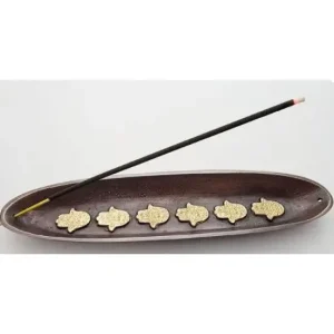 Incense Burner: Hamsa Boat, Bronze
