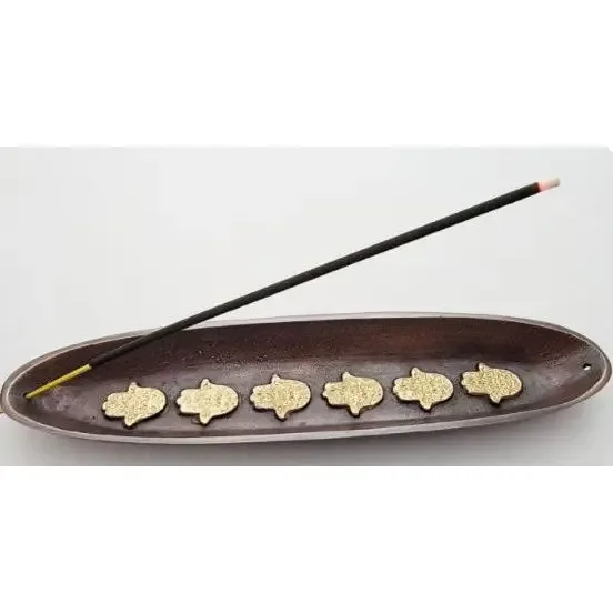 Incense Burner: Hamsa Boat, Bronze