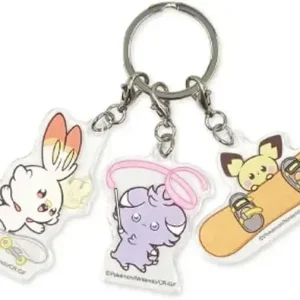 Marimo Craft Pokemon Acrylic 3 Row Keychain Figure Display Part