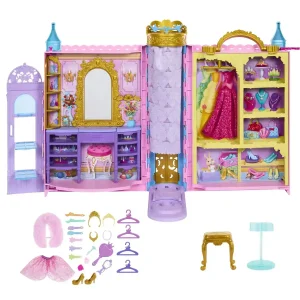 Mattel Disney Princess Rapunzel Dress-Up Doll House Playset Ages 3+ Pink HXC20