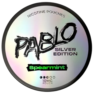 Pablo Silver Edition Spearmint 10mg Nicotine Pouches (5 Pack)
