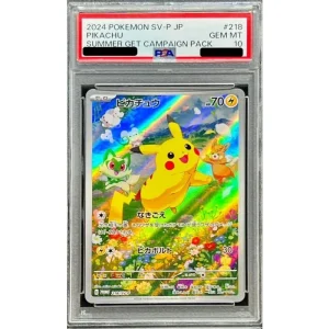 Pikachu 218/SV-P PSA10 Japanese Pokémon TCG Foil Card