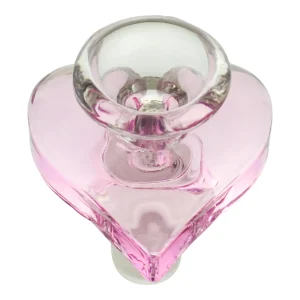 Pink Heart Bowl - 14mm Male