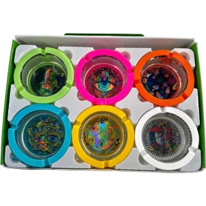 Characters Silicone Glass Medium Ashtray ( Single Ashtray Price )