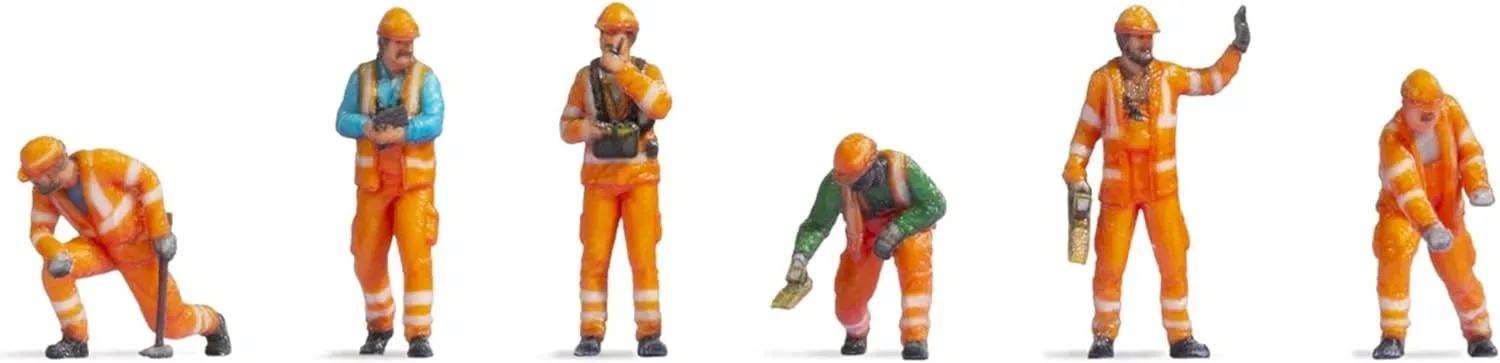 Rokuhan S203 Z Gauge 1/220 Scale Miniature Railroad Worker Figure