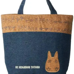 Skater My Neighbor Totoro Ghibli Denim & Cork Cooler Bag - Size M