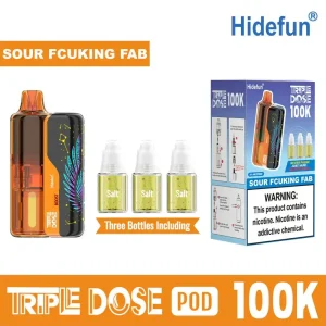 Sour Fcuking Fab - Hide Fun Triple Dose 100K Disposable Vape Kit