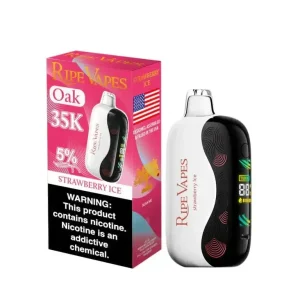 Strawberry Ice - Ripe Vapes Oak 35k Disposable
