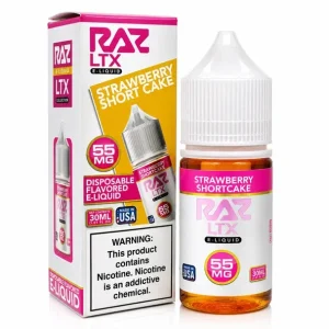 Strawberry Shortcake - 55mg - Pod Juice x Raz LTX - 30mL