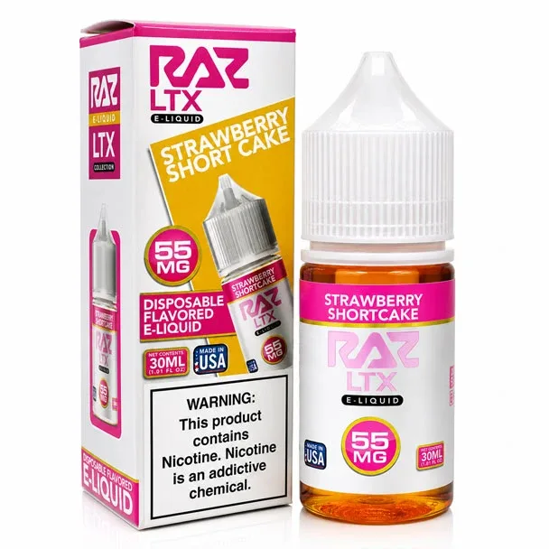 Strawberry Shortcake - 55mg - Pod Juice x Raz LTX - 30mL