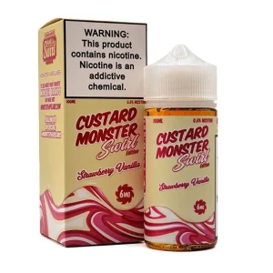 Strawberry Vanilla - Swirl Custard Monster - 100mL- 6mg