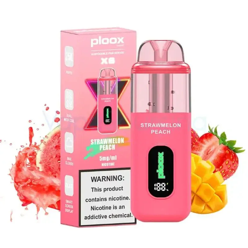 Strawmelon Peach - Ploox XS 25k Disposable E-Hookah