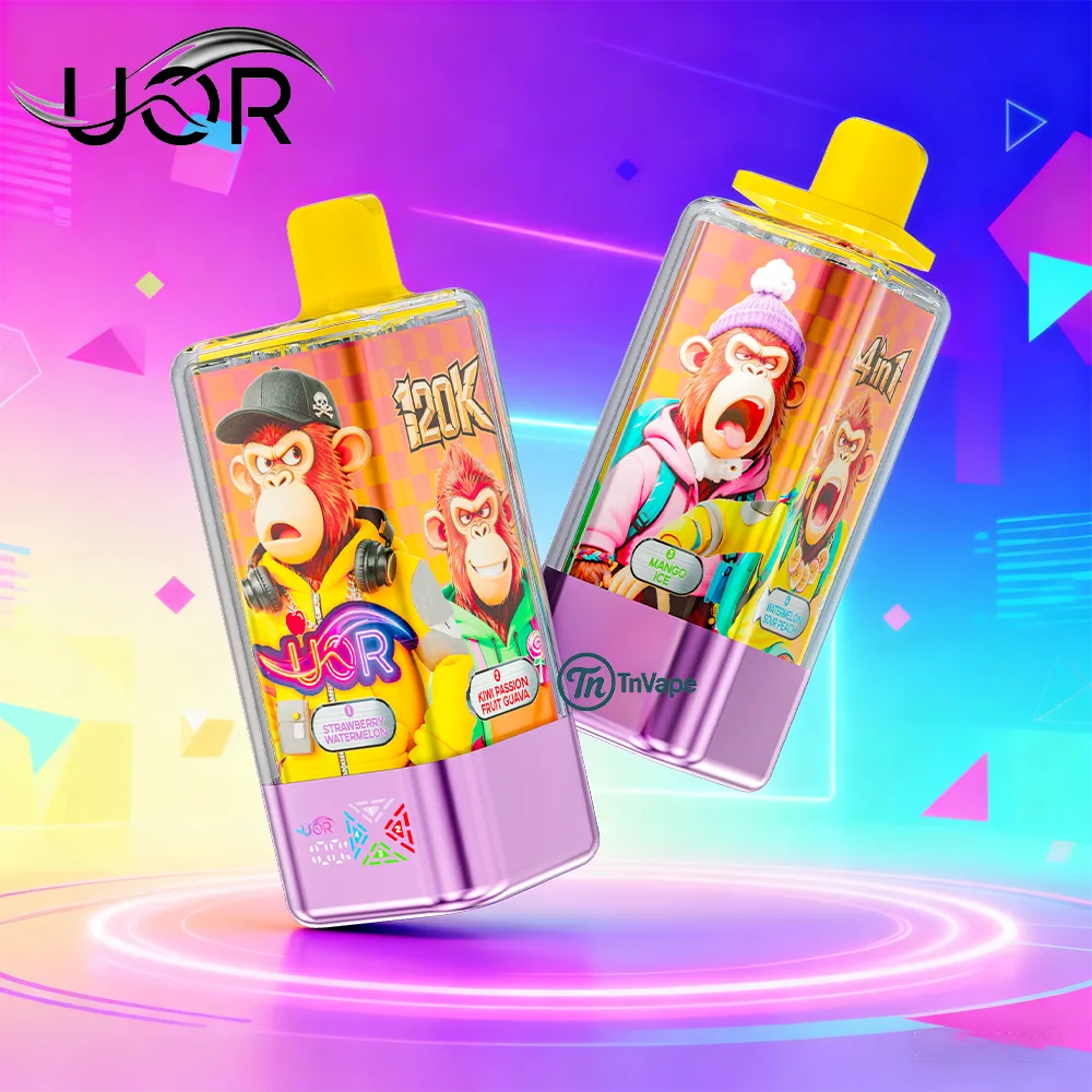 UOR120K 4IN1 – 120000Puffs, 4IN1 Flavors , Smart LED Display - Image 2