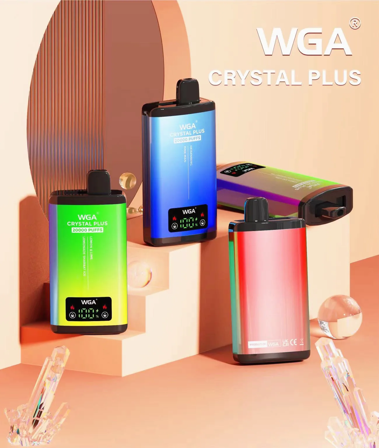 WGA Crystal Plus 20000 Vape Dual Flavours 2-in-1 20K