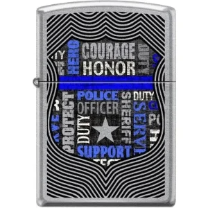 Zippo Lighter - Badge Street Chrome