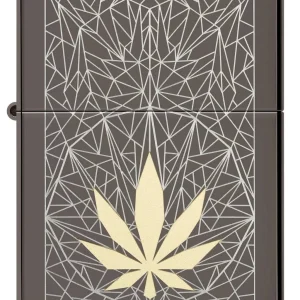 Zippo Lighter - Cannabis Black Ice