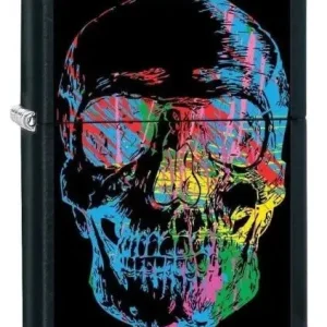 Zippo Lighter - Colorful Skull